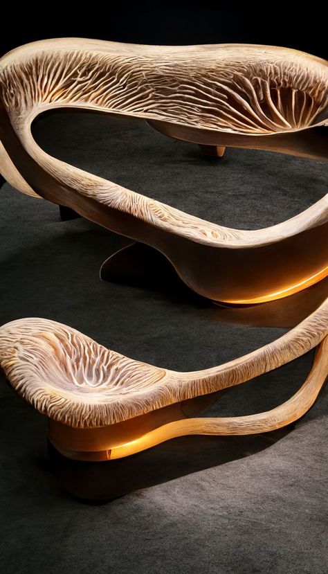 Biophilic Furniture, Organic Sculpture, Organic Design, Food Waste, Design Inspo, Furniture Design, Sculpture, Texture, Furniture