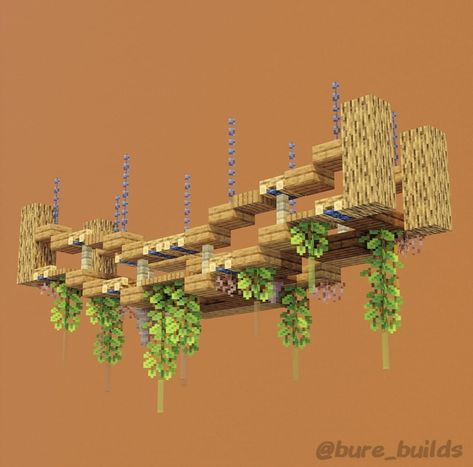 Minecraft Bridge Mountain, Cliffside Minecraft House, Minecraft Willow Tree, Minecraft Cliffside, Minecraft Cliffside House, Minecraft Portal Design, Château Minecraft, Minecraft Welten, Rumah Minecraft Sederhana