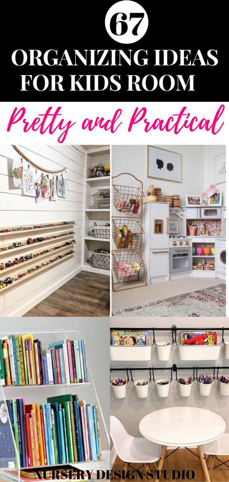 Pick out the best kids room organizing ideas from this list that fits your needs and you should be well on your way to an organized and clean kids room. Kid Room Organization Ideas, Kids Stationary Organization, Organize Kids Room, Organizing Kids Room, Kids Room Organization Diy, Goose Decor, Toy Room Storage, Girls Room Organization, Small Kids Bedroom