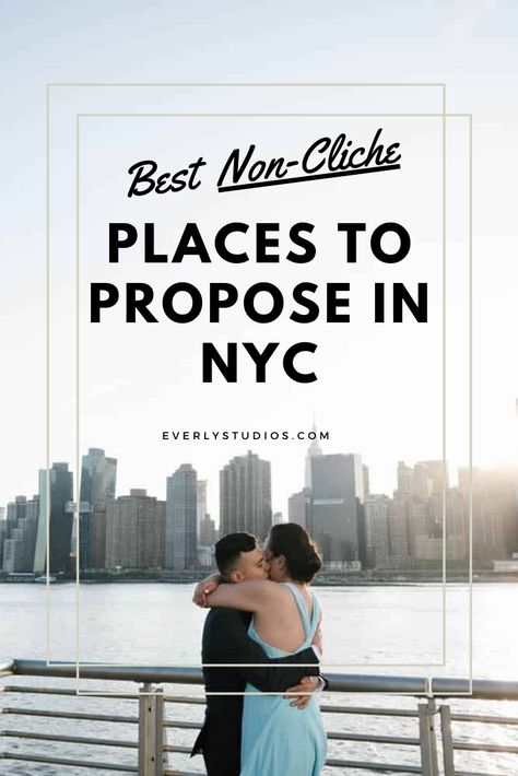 Looking for a non-cliche way to get engaged? Here's 13 unique proposal ideas in New York that work for both visitors and residents alike. #nycproposal #newyorkproposal #brooklynproposal #proposalideas #proposalpictures #proposalnyccentralpark #nycproposalideas #nycengagement #newyorkengagement #engagementring #nycengagementideas #nycproposalphotographer #nycelopementphotographer #nycweddingphotographer New York Christmas Proposal, Proposal Ideas New York, Proposal New York, New York Proposal Ideas, Nyc Proposal Ideas, Places To Get Engaged, Best Proposal Ideas, Museum Proposal, New York Proposal