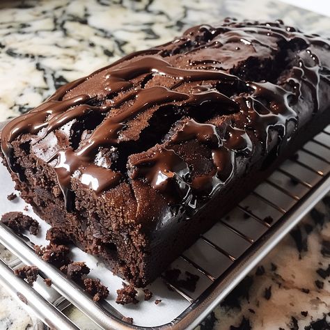 Baking Hot Fudge Brownie Bread Brownie Bread Loaf, Hot Fudge Brownie Bread Recipe, Chocolate Brownie Sourdough Bread, Hot Fudge Brownie Bread, Brownie Bread I Am Baker, Hot Fudge Brownies, The Best Cocoa Fudge Brownies, Hot Chocolate Brownies, Homemade Hot Fudge