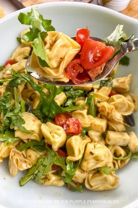 Balsamic Vinaigrette Salad, Kids Healthy Lunch Recipes, Homemade Balsamic Vinaigrette, Balsamic Vinaigrette Dressing, Antipasto Salad, Tortellini Recipes, Tortellini Pasta, Tortellini Salad, Cheese Tortellini