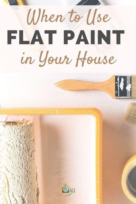 Before painting the interior of your house, make sure you're using the right paint sheen. Flat paint may not be best for areas of high traffic or high humidity. We outline the pros and cons of using flat paint here: Eggshell Paint Finish, Homeowner Tips, Paint For Kitchen Walls, Water Based Primer, Semi Gloss Paint, Glossy Paint, Interior Wall Paint, Bedroom Wall Paint, Paint Sheen