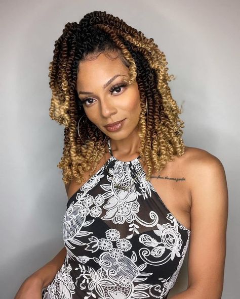 PRICES MAY VARY. 1:10 Inch 8 packs Short Bob Pre-twisted Passion Twist Crochet Braiding Hair Made By Professional Braider,the Short Passion Twists Hair is already twisted,it is beginner friendly,it is good choice to Save Time and Save Money. 2.Pretwisted Crochet Braids Color：1B#,T27#, TBug#, T30#,T350#,350#. More colors available. Usually 8 packs are enough for a head. Comes with a crochet hair hook. 3.Easy to Install：Passion twist braiding hair are already twisted and pre-looped crochet hair, s Crochet Passion Twists, Short Passion Twist, Short Curly Crochet Hair, Pre Looped Crochet Hair, Passion Twist Crochet, Passion Twist Hair, Bohemian Hair, Medium Box Braids, Passion Twists