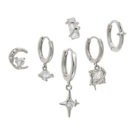 PRICES MAY VARY. Cute dainty small hoop earrings set of six tiny huggies, adorned with leaves and shiny cubic zirconia. Highly polished silver finish embodies the simplicity of modern sophistication, perfect for everyday simple luxury. Charming rhinestone dangle earrings, mix and match on helix, double pierced ears, asymmetrical wearing, delicate and sparkly, modest and chic, giving a premium shine, perfect for business work and formal event parties. Unique summer ocean beach huggie hoop earring Conch Piercing Hoop Silver, Huggie Dangle Earrings, Jewelry Inspo Earrings, Earrings For Double Piercings, Ear Piercings Silver, Double Pierced Ears, Stackable Earrings, Winter Goals, Silver Huggie Earrings