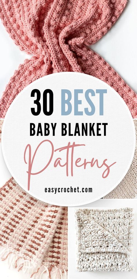 100 + Free Crochet Blanket Patterns - Easy Crochet Patterns Free Pattern Crochet Blankets, Chunky Blanket Free Pattern, Daisy Baby Blanket Crochet, Baby Blankets To Crochet Free Patterns, Small Baby Crochet Blanket, Crochet Newborn Blanket Pattern Free, Best Crochet Stitch For Baby Blanket, Baby Blankets Free Crochet Patterns, Crochet Cot Blanket Pattern Free