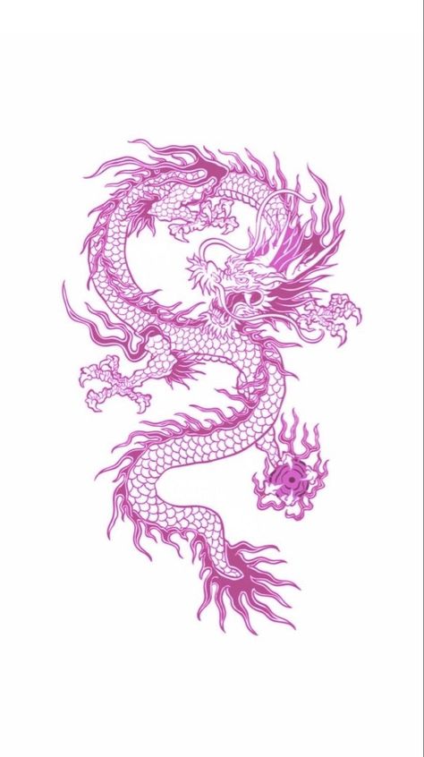 Vintage Aesthetic Tattoos, Dragon Tattoo Outline, Red Dragon Tattoo, Timeless Tattoo, Dragon Tattoo Art, Nostalgic Aesthetic, Tattoo Dragon, Pink Tattoo, Aesthetic Tattoos