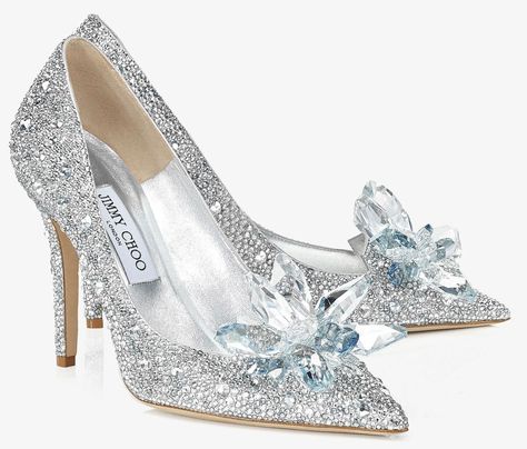 Layered from toe to heel in luxurious Swarovski crystals and featured with other glittering shoes on Your Next Shoes, the Alia is a shoe of fairy tales. Employing the classic pointy toe pump and a dramatic spike heel, each exquisite crystal has been hot fixed before mounting for longevity. Swarovski crystals call for a special occasion, live your Cinderella moment and showcase these lux heels at a high society dinner or to the party of the year. Cinderella Movie, Hak Tinggi, Designer Wedding Shoes, Dr Shoes, Wedding Pumps, Silver High Heels, Cinderella Shoes, Jimmy Choo Heels, Rhinestone Shoes