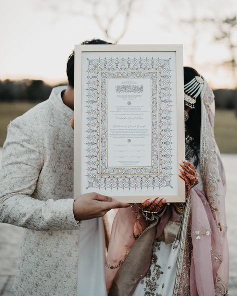 Nikah Paper, Nikkah Set Up, Nikah Pictures, Nikkah Photos, Weeding Themes, Nikah Certificate, Nikkah Nama, Nikkah Ceremony, Muslim Prayer Room Ideas