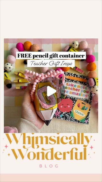 Kara Adams on Instagram: "I’ve been using this printable pencil gift box the last 3 years and let me tell ya, it’s just so adorable and easy to assemble. Comment pencil for a list of everything I shared today ✏️  Save and share this idea for teacher appreciation week which is the second week of May and end of school gift for a teacher.   #teacherappreciationweek #teacherappreciationweek #teacherappreciation #teacherinspiration #teacherideas #thankyouteachers #giftsforteachers #teachergifts #teachergift #elementaryteacher #teacherfollowteachers #teachershare #craftymama" End Of The Year Teacher Gift Ideas, Gift For A Teacher, Pencil Gift, Teacher Inspiration, Crafty Mama, End Of School, Teacher Appreciation Week, School Gift, Gifts For Teachers