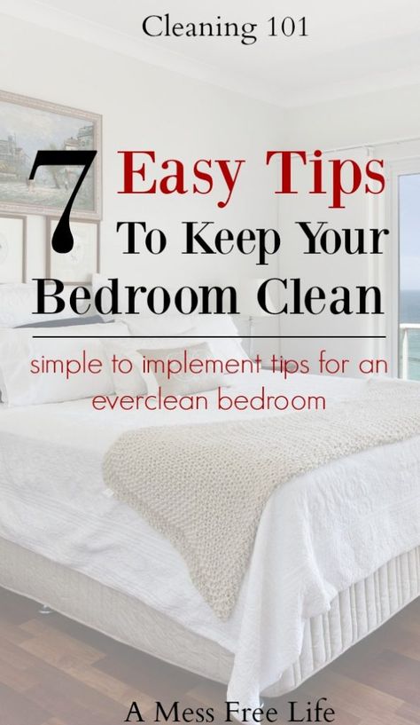 Keep Room Clean, How To Keep Your Room Clean, A Clean Bedroom, Cleaning Hacks Bedroom, Easy House Cleaning, Bedroom Hacks, Room Hacks, Speed Cleaning, Clean Bedroom