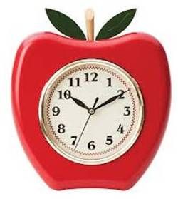 What's Up Wednesday. missed minutes Apple Kitchen Decor, Red Delicious Apples, Home Office Furniture Sets, Apple Decorations, Apple Home, Kitchen Clocks, Kitchen Wall Clocks, Apple Shaped, Kitchen Design Decor