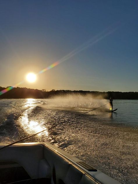 Summer Boating, Wisconsin Summer, Sea Vibes, Water Ski, Boat Life, Green Lake, Life Aesthetic, On A Boat, Water Skiing