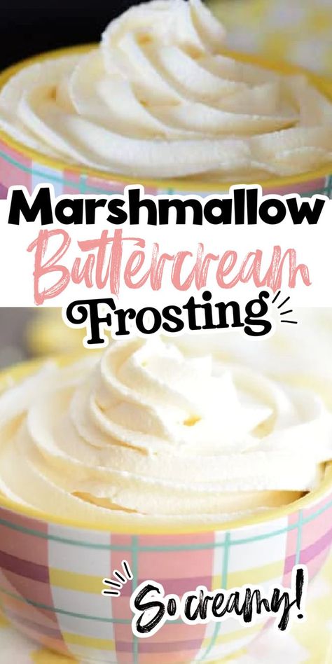 Marshmallow Buttercream Frosting Recipe, Marshmallow Frosting Recipe, Fluff Frosting, Marshmallow Buttercream Frosting, Marshmallow Frosting Recipes, Marshmallow Fluff Frosting, Homemade Cupcake Recipes, Mocha Frosting, Marshmallow Buttercream