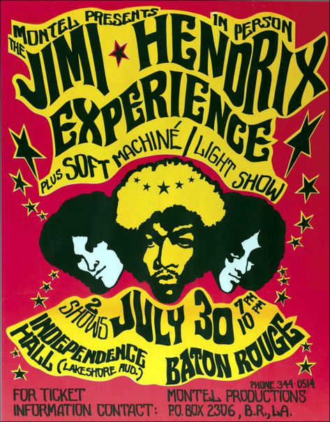 Vintage Music Art, Jimi Hendrix Poster, Music Concert Posters, Vintage Concert Posters, Vintage Music Posters, Jimi Hendrix Experience, Rock N Roll Music, Music Wall Art, Concert Poster