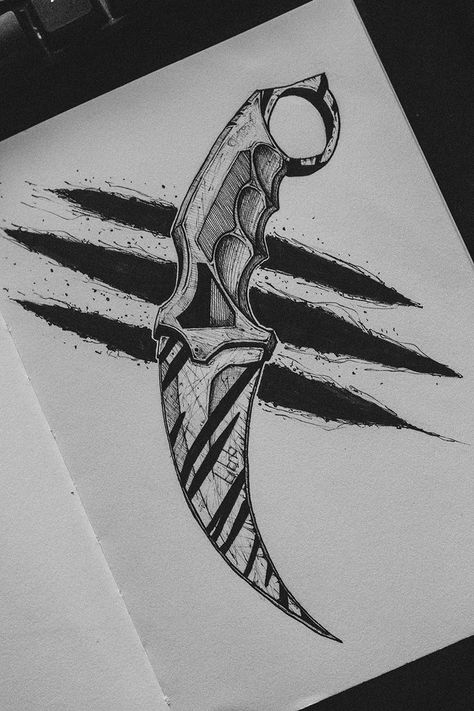 Dagger Drawing, R6 Wallpaper, Go Tattoo, Knife Drawing, Knife Tattoo, Tattoo Style Drawings, Desenho Tattoo, Dark Art Drawings, Arm Tattoos