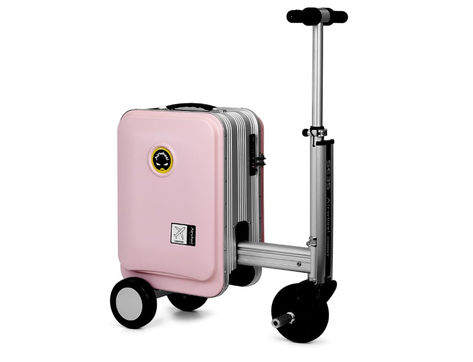 Get ***$50 OFF*** Airwheel SE3S - Boardable Smart-riding Suitcase Airwheel SE3S travel box-type electric scooter is equipped with front motor wheels and rear pneumatic tires for electric riding and driving, and the speed can reach 13km/h. In addition to the riding bar, the Airwheel SE3S is also equipped with a normal tow bar, which can cope with the lack of power or other conditions that are not suitable for riding. Riding Suitcase, Luggage Scooter, Travel Box, Electric Scooter, Suitcases, Tires, Electricity, Bar, Christmas