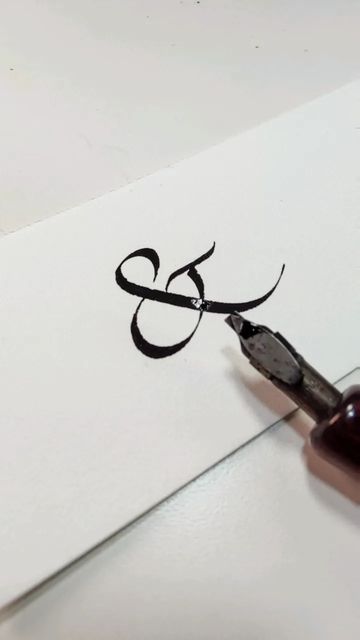 Calligraphy Symbols Design, Calligraphy And Symbol, Ampersand Calligraphy, The And Symbol, Calligraphy Ampersand, Ampersand Design, Latin Word, Latin Words, Symbol Design