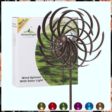 Improved Multi Color Lighting Sculpture Construction Solar Wind Spinners, Kinetic Wind Spinners, Willow Leaves, Garden Wind Spinners, Garden Spinners, Metal Wind Spinners, Wind Sculptures, Willow Leaf, Jewel Tone Colors