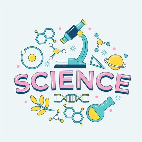 Science word concept Free Vector | Free Vector #Freepik #freevector #education Science Aesthetic, Science Notebook, About Science, Graphic Resources, Notebook, Science