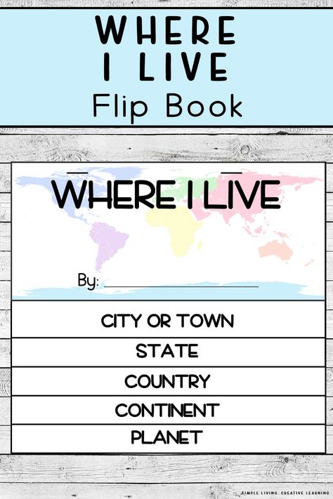 Where I Live Flip Book Where I Live Flip Book, Flip Book Template Printables, Where Do I Live Activity For Kids, Flip Book Template, Where Do I Live, Study Craft, Primary Writing, Homeschooling Tips, Graduation Party Diy