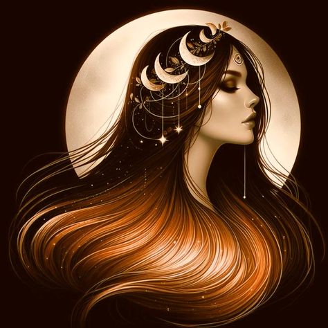 Nyx Goddess Aesthetic, Nyx Tattoo, Hekate Art, Hekate Aesthetic, Moonchild Tattoo, Moon Goddess Aesthetic, Moon Goddess Art, Goddess Aesthetic, Witch Tattoo