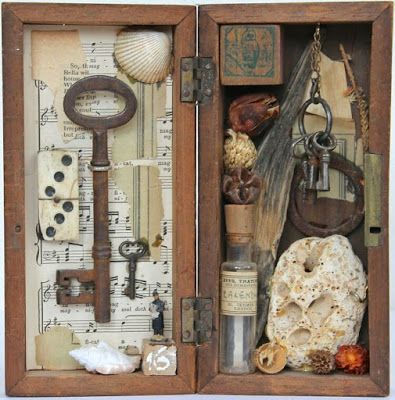 Joseph Cornell Box Art Influence on Rauschenberg and Johns Joseph Cornell Boxes, Cornell Box, Box Assemblage, Joseph Cornell, Arte Peculiar, Shadow Box Art, Found Object Art, Found Art, Assemblage Art