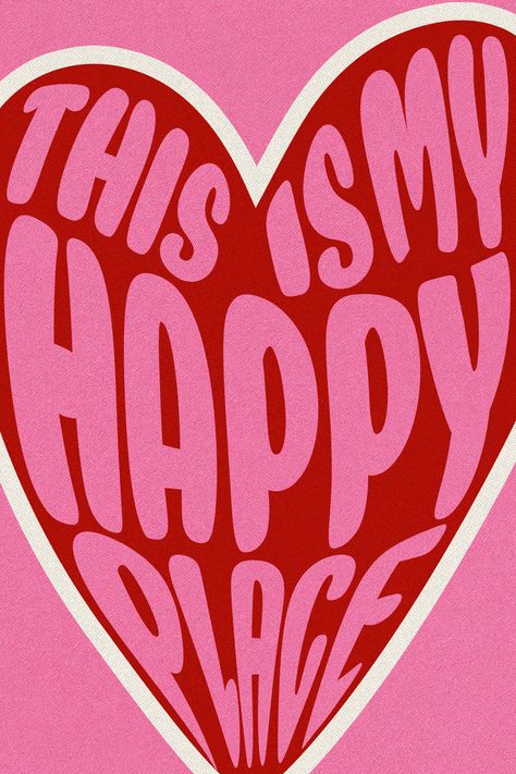 This Is My Happy Place Print, Preppy Wall Decor, Apartment Decor Aesthetic, Maximalist Wall Art Wall Decor Apartment, Preppy Wall Decor, Apartment Decor Aesthetic, Funky Aesthetic, Preppy Prints, Posters On Wall Bedroom, Printable Wall Collage, Maximalist Wall, Maximalist Wall Art