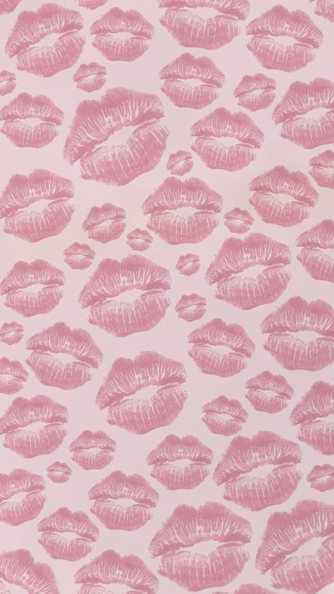 Pink Kisses Wallpaper, Baby Pink Wallpaper Iphone, Pink Wallpaper Ipad, Pretty Wallpaper Ipad, Cute Images For Wallpaper, Affiches D'art Déco, Lip Wallpaper, Pink Wallpaper Girly, Bow Wallpaper