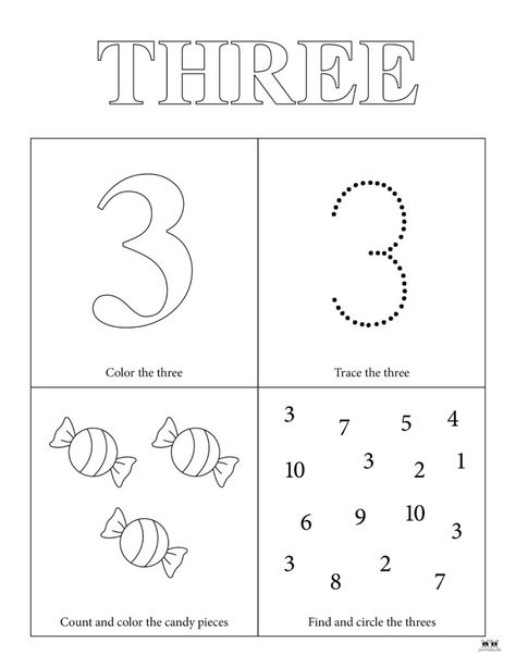 Choose from fifteen unique Number 3 tracing worksheets to help your young learner master this number. Print from home. 100% FREE! Number 3 For Preschool, Number 3 Tracing Worksheets, Number 3 Crafts For Preschool, Number 3 Activities For Preschool, Number 3 Worksheet Preschool, Number 3 Worksheet, Letter T Words, Math Activities For Toddlers, Teacher Items