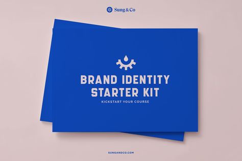 Brand Identity Starter Kit by sungandco on @creativemarket Brand Icon, Logo Bundle, Font Pairing, Brand Guide, Brand Kit, Get It Done, Brand Development, Branding Kit, The Thing Is