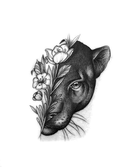 Wolf Tattoos For Women, Black Panther Tattoo, Jaguar Tattoo, Shadow Tattoo, Black Bird Tattoo, Girl Arm Tattoos, Panther Tattoo, Mommy Tattoos, Hip Tattoos Women