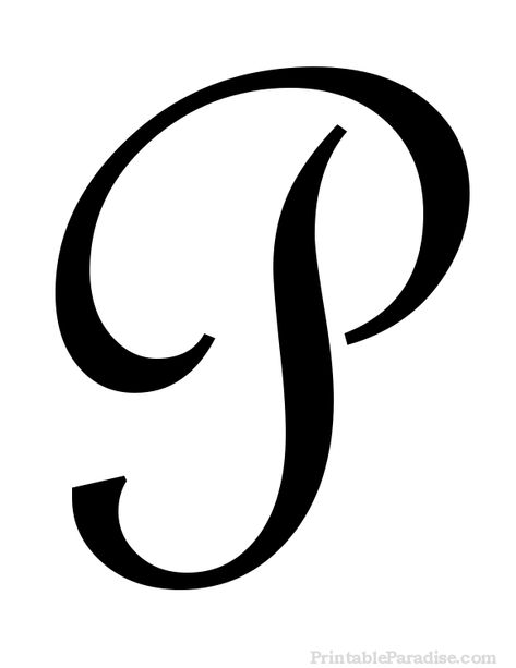 Printable Letter P in Cursive Writing P In Calligraphy, P In Cursive, All Cursive Letters, P Calligraphy, Cursive P, Cursive Letters Fancy, Letter P Worksheets, P Font, Fancy P