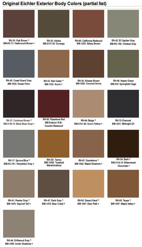 Mid Century Exterior Paint Colors, Eichler Exterior, Modern Exterior Paint Colors, Exterior Paint Color Schemes, Exterior Paint Schemes, Modern Paint Colors, Mid Century Modern Exterior, Best Exterior Paint, Mid Century Exterior