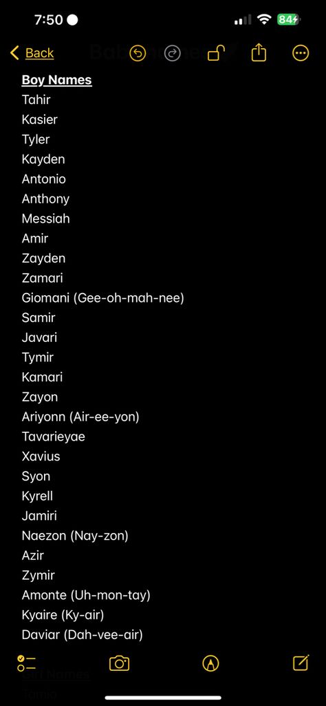 Baby Names Notes App, Unique Black Names, Baby Names Boy Black, Twin Names Black, Black Baby Boys Names, Cute Black Babies Names, Baby Names Unique List, Black Names For Boys, Unique Names Black