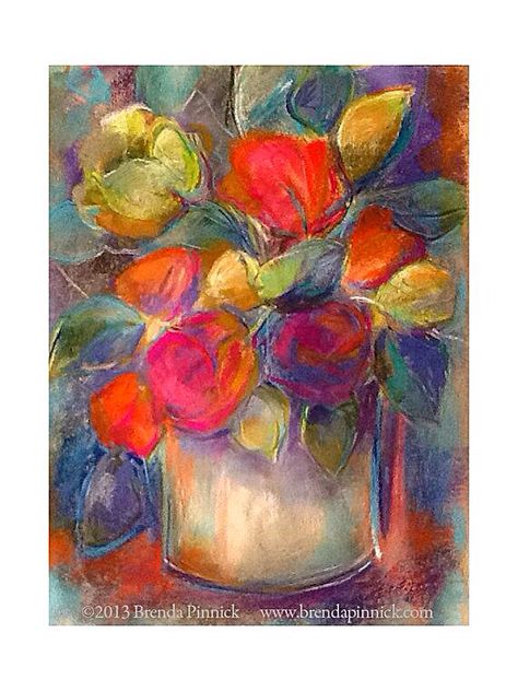 Colourful Impressionistic Original Pastel Painting~ By Brenda Pinnick. Chalk Pastel Art, Soft Pastel Art, Pastel Artwork, Pastel Sec, Acrylic Painting Flowers, Abstract Flower Art, Flower Painting Canvas, Original Pastel, Oil Pastel Art