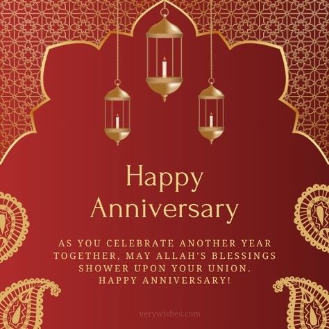 775 Best Muslim Anniversary Wishes - Islamic Blessings & Duas - Very Wishes Anniversary Wishes Islamic, Happy Anniversary Islamic Wishes, Islamic Anniversary Wishes For Couple, Islamic Wedding Anniversary Wishes, 50th Anniversary Wishes, Best Anniversary Wishes, Anniversary Wishes For Parents, Anniversary Wishes For Couple, Wedding Anniversary Greetings