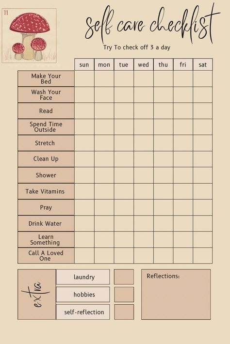 Introducing our Self Care Checklist - your essential companion for nurturing your mind, body, and soul. This beautifully designed checklist is your personal roadmap to self-care success. Selfcare To Do List, Physical Self Care Checklist, Bunny Care Checklist, Self Care Checklist For Teenagers, Self Care Chart, Weekly Self Care Checklist, Daily Self Care Checklist, Checklist Design, Best Weekly Planner