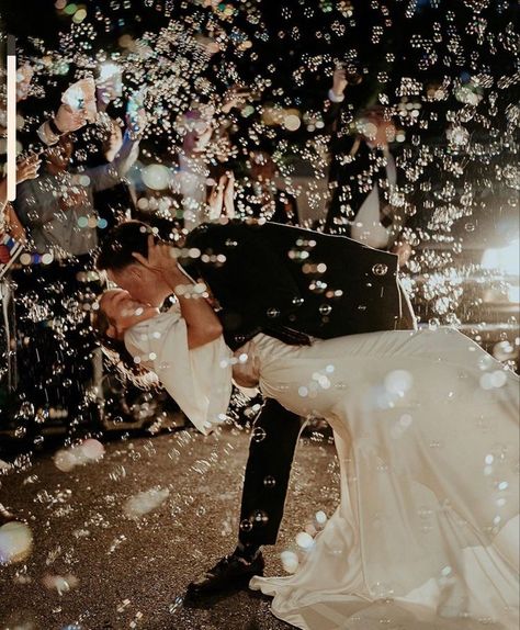 bride & groom portaits. wedding photography. bubble exit inspo. Wedding Exits, Wedding Picture Poses, Wedding Photography Styles, Future Wedding Plans, Cute Wedding Ideas, Wedding Goals, Wedding Mood, Dreamy Wedding, Wedding Shots