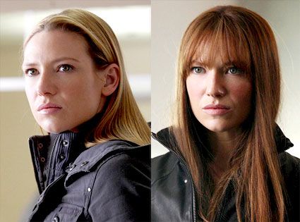 Exclusive First Look: Fringe Finale Goes All Doppelgänger | E! Online Fringe Photoshoot, Fringe Aesthetic, Andrea Rogers, Fringe Series, Aaron Ashmore, Olivia Dunham, Peter Bishop, Fringe Tv Series, Walter Bishop