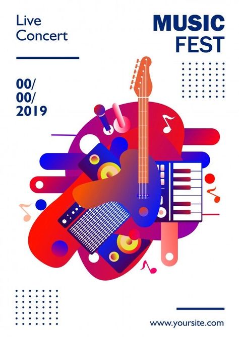 Musical Festival Poster, Music Party Poster, Event Social Media, Art Festival Poster, Party Poster Design, Music Festival Logos, Festival Logo, Facebook Cover Design, Music Flyer