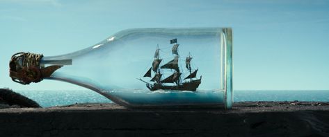 The Black Pearl in a Bottle by TheNoblePirate.deviantart.com on @DeviantArt Black Pearl Ship, Hector Barbossa, Ship In Bottle, Ship In A Bottle, Kaptan Jack Sparrow, Pirate Tattoo, Bateau Pirate, Captain Jack Sparrow, Pirate Life