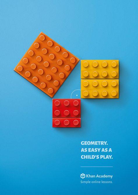 Education Without Backpacks Print Advert By Noble Graphics: Lessons As Easy As a Child's Play | Ads of the World™ Ads Poster, School Advertising, Lego Print, Ad Layout, Clever Kids, School Creative, Math School, 광고 디자인, Teaching Lessons