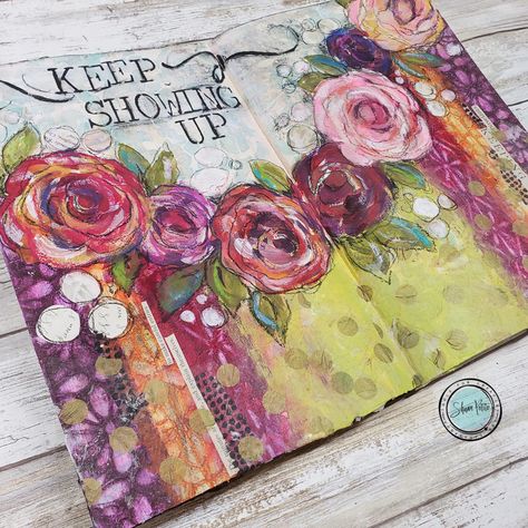 Reverse Stenciling, Shawn Petite, Monoprint Art, Mixed Media Art Journal, Mixed Media Art Projects, Sunday Inspiration, Mixed Media Art Tutorials, Art Journal Prompts, Art Journal Tutorial