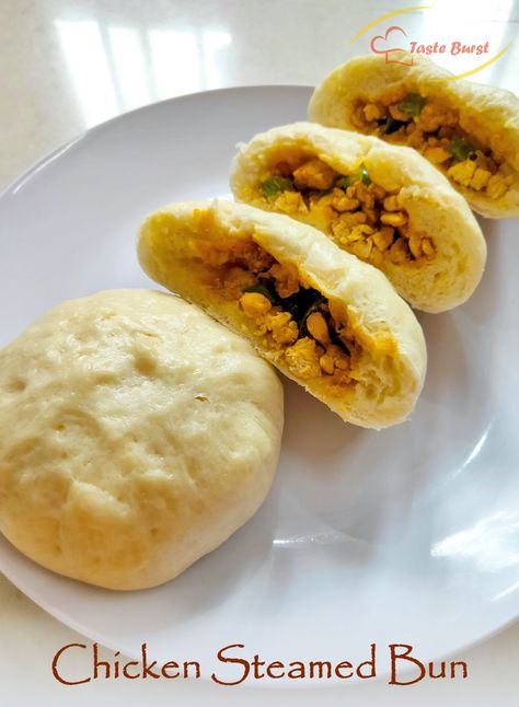 steamed buns, chicken steamed bun, Bao bun recipe, chicken bun recipe, steamed bun chicke filling. #tasteburst #cookingrecipes #indianfood #indianfoodrecipes #food #foodphotography #foodgasm #foodart #foodforthought #delicious #cheese #snacks #easyrecipe #cook #recipes #recipe #recipeoftheday #tasty #eat #easylunchboxes #cookingrecipes #foodrecipes #recipevideo #recipeblog #recipeblogger #foodies #foodforthought #snack #cooking #recipeblog Bao Bun Recipe, Bun Bao, Chicken Buns, Easy Lunch Boxes, Bao Buns, Cheese Snacks, Cook Recipes, Steamed Buns, Bun Recipe