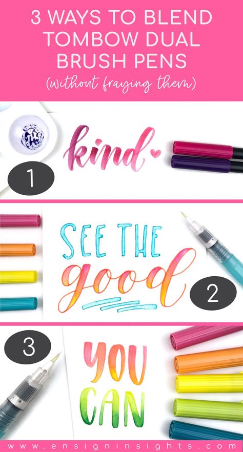 Basic Hand Lettering, Best Brush Pens, Colorful Quotes, Tombow Brush Pen, Hand Lettering For Beginners, Hand Lettering Worksheet, Learn Hand Lettering, Unique Lettering, Brush Pen Art