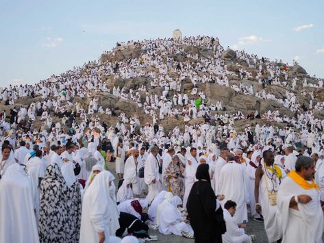 Muslims from around the world have converged on a sacred hill near Mecca in Saudi Arabia for the holiest day of the annual Hajj pilgrimage. The ritual at Mount Arafat, known as the hill of mercy, is often the most memorable for pilgrims, who stand shoulder to shoulder, feet to feet, asking God for mercy, blessings, prosperity and good health.... https://websfavourite.com/global/muslim-pilgrims-converge-on-mount-arafat-for-holiest-day-of-hajjreligion-news/