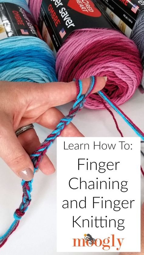 How To Finger Knit, Finger Knitting Projects, Finger Knit, Finger Crochet, Boyfriend Crafts, Crochet Chain, Finger Knitting, Youtube Live, Facebook Youtube