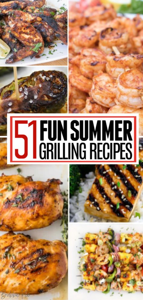 Summer Meals On The Grill, Grilling Recipes Easy, Summer Grill Recipes, Summer Grill Party, Gas Grill Recipes, Best Grill Recipes, Summer Dinner Recipes Grill, Grilled Dinner Recipes, Summer Grill