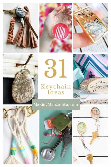 How To Make A Key Chain Diy Craft Ideas, How To Make A Beaded Keychain Tutorials, How To Keychain, Diy Key Rings Handmade Gifts, How To Make Keyrings, Easy Diy Keychains To Sell, Easy Keychains Diy, Diy Keychain Ideas How To Make, How To Make Beaded Keychains